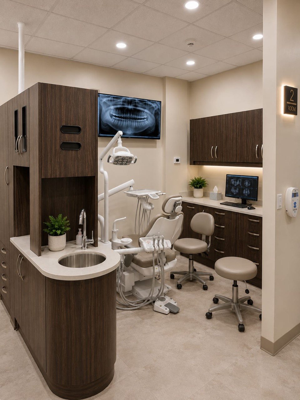 Treatment room with digital imaging